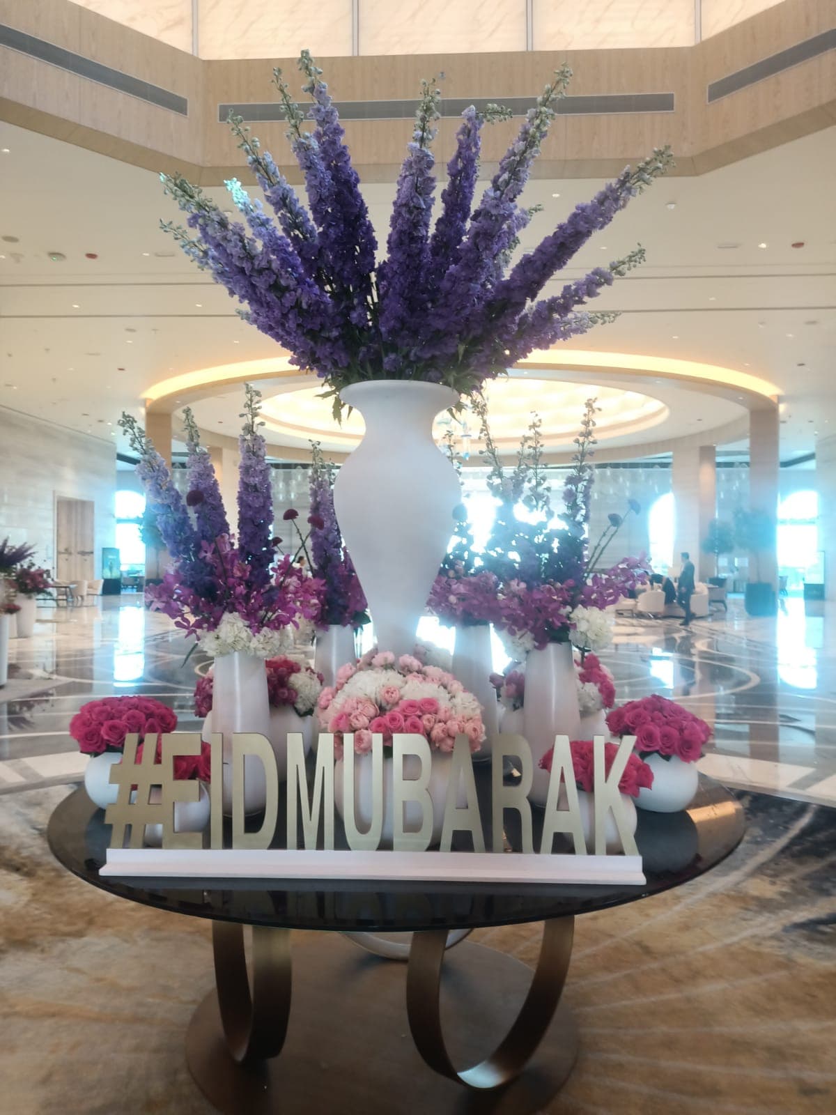 Luxury Hotel Lobby Flowers